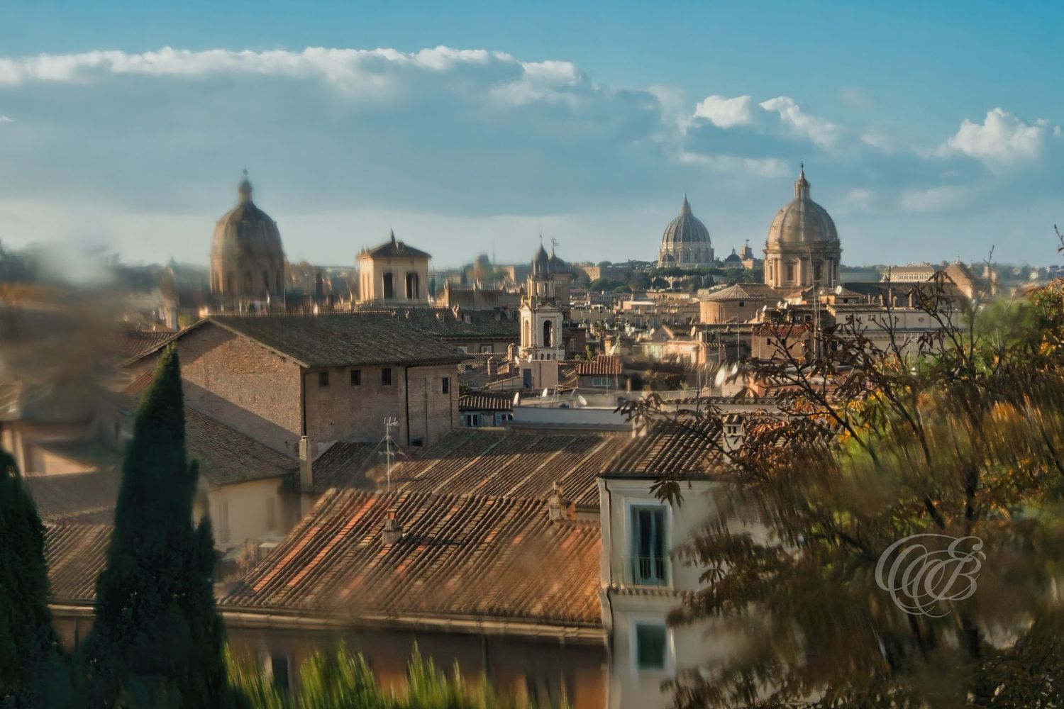 Italy – Rome through a window - Rome – view of historic architecture framed by an interior window, photo by Eduardo Bartoli