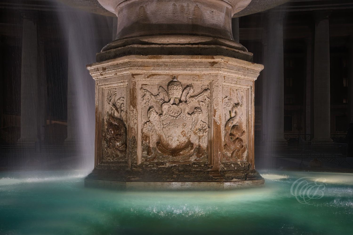Italy – Fountain of St. Peter’s Square - Rome – baroque fountain in Piazza San Pietro before the Vatican Basilica, photograph by Eduardo Bar