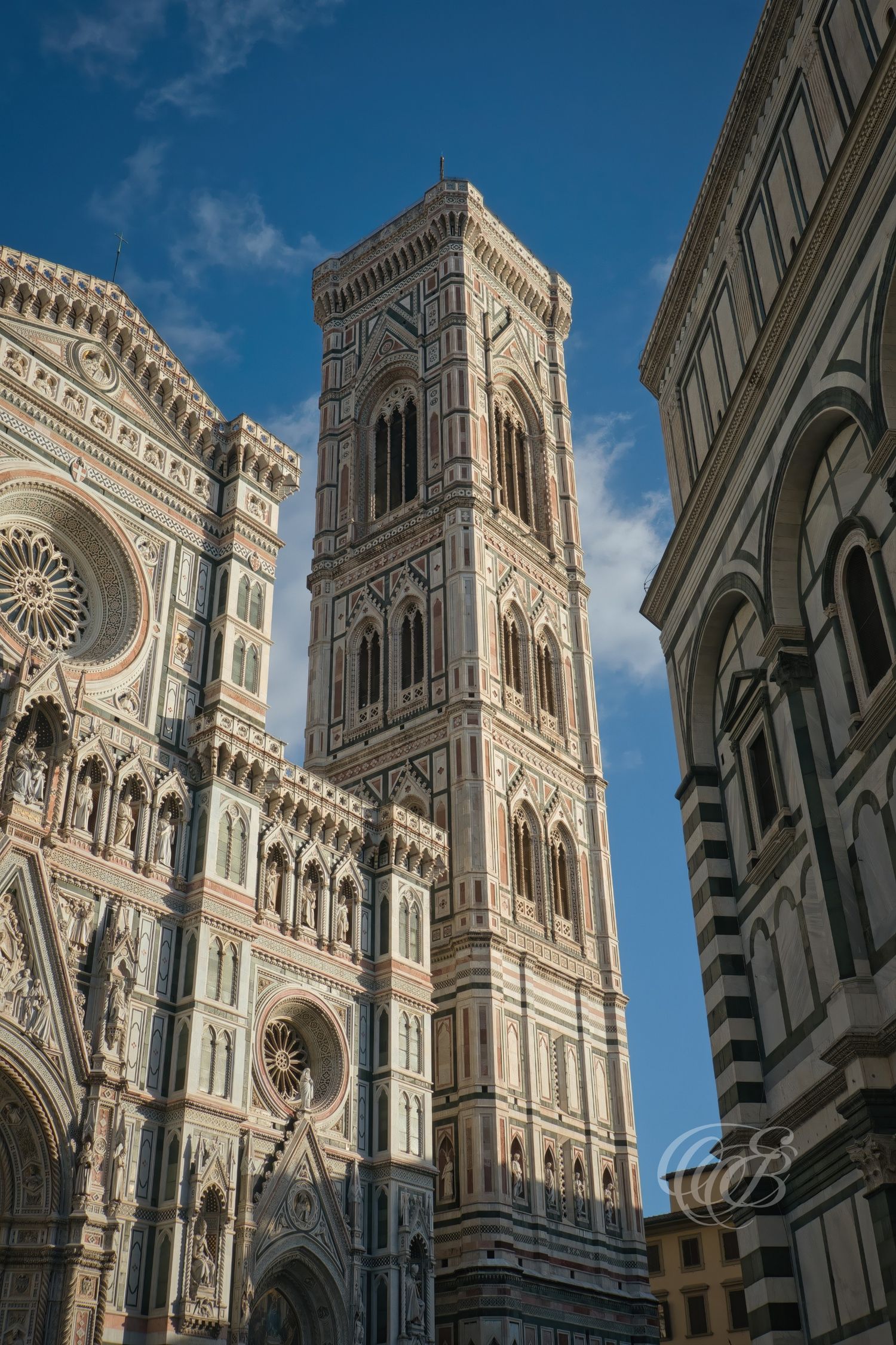 Italy – Santa Maria del Fiore campanile - Florence – view of Giotto’s Bell Tower beside the cathedral, photo by Eduardo Bartoli