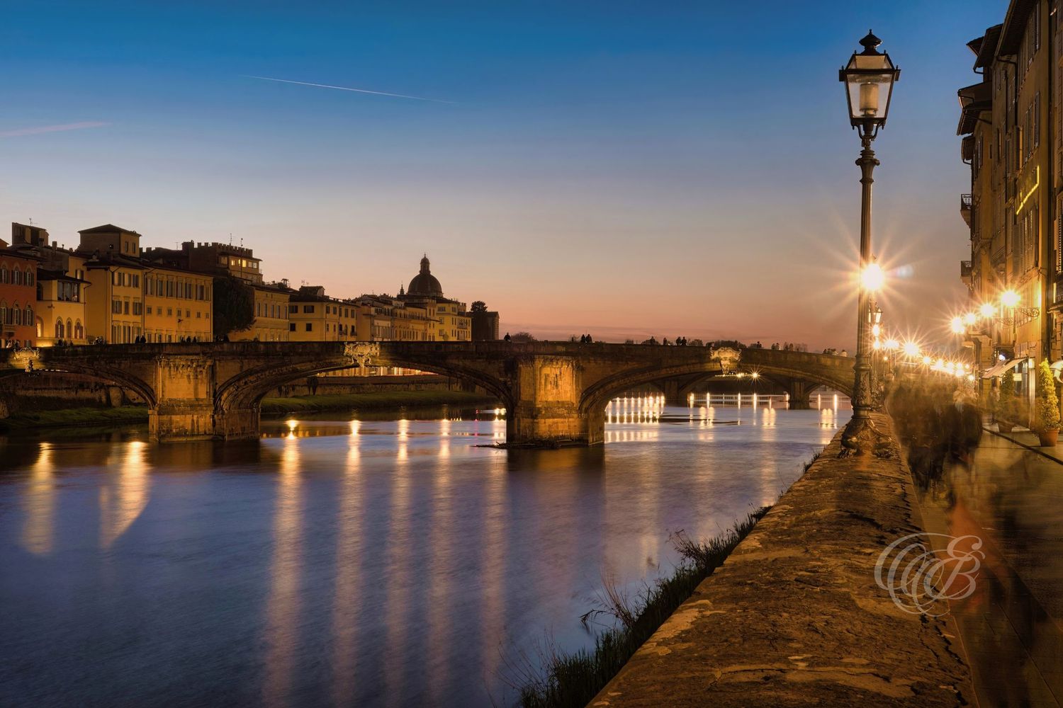 Italy – Ponte Santa Trinita - Florence – view of the Renaissance bridge over the Arno River, photo by Eduardo Bartoli
