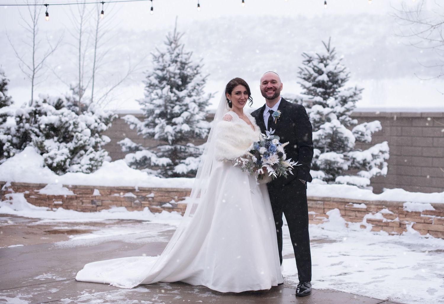 Winter Wonderland Couples portrait photography by Angelice Caballer at Ken Caryl Vista by Wedgewood Weddings
