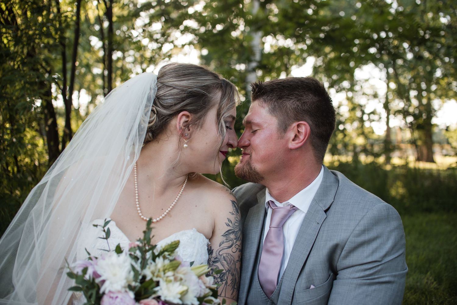 Wedding Couples' close-up poses for the dreamy Bridal Portraits look photography by Angelice Caballer