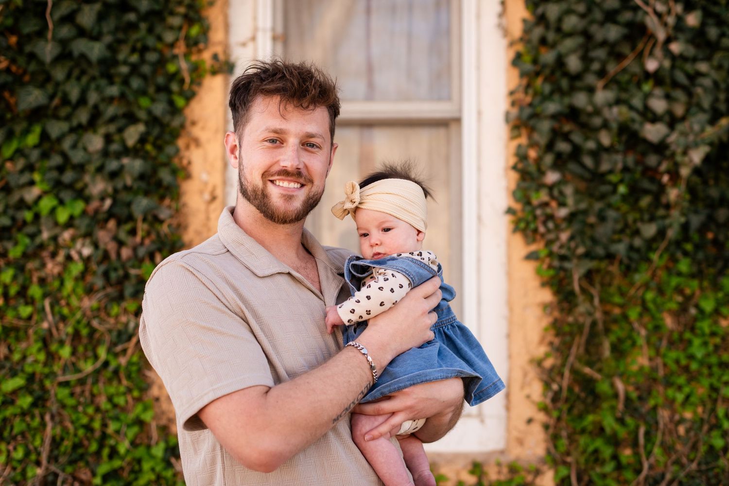 Family photography, Father and Baby true to life colors,  Sandstone Ranch, Longmont by Angelice Caballer