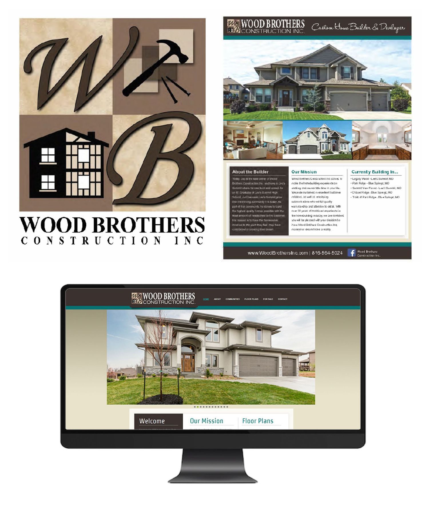 Small business branding photography and website content creation for Wood Brothers Kansas City