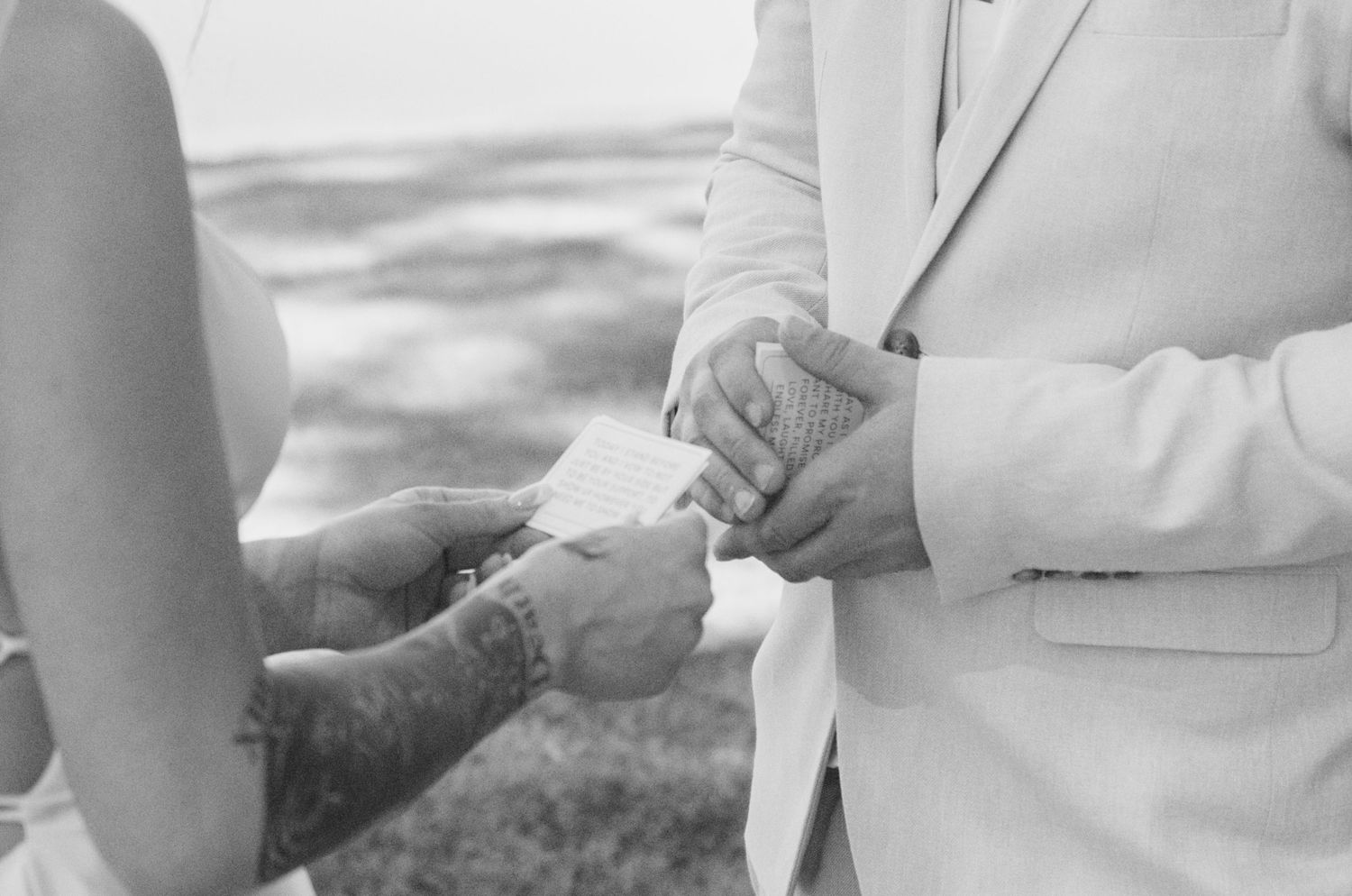 Private vows between bride and groom before ceremony photographed by shae imagery wedding photography in Minden Sommerset weddings