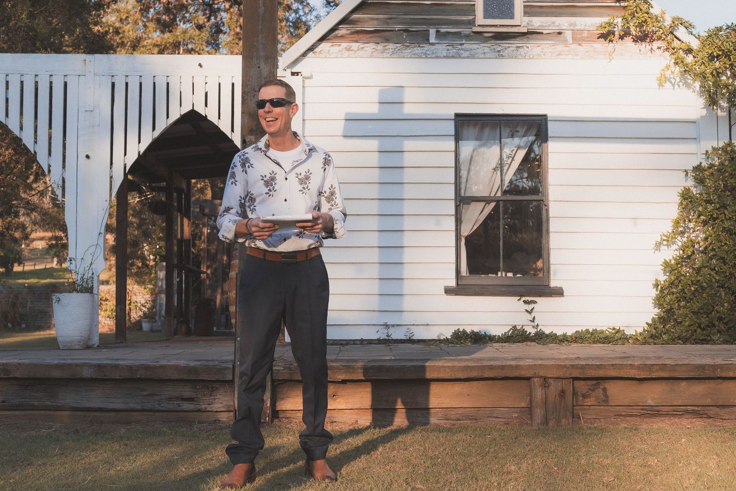 Rustic Esk wedding reception venue Holy Red Deer Estate captured by Queensland wedding photographer.