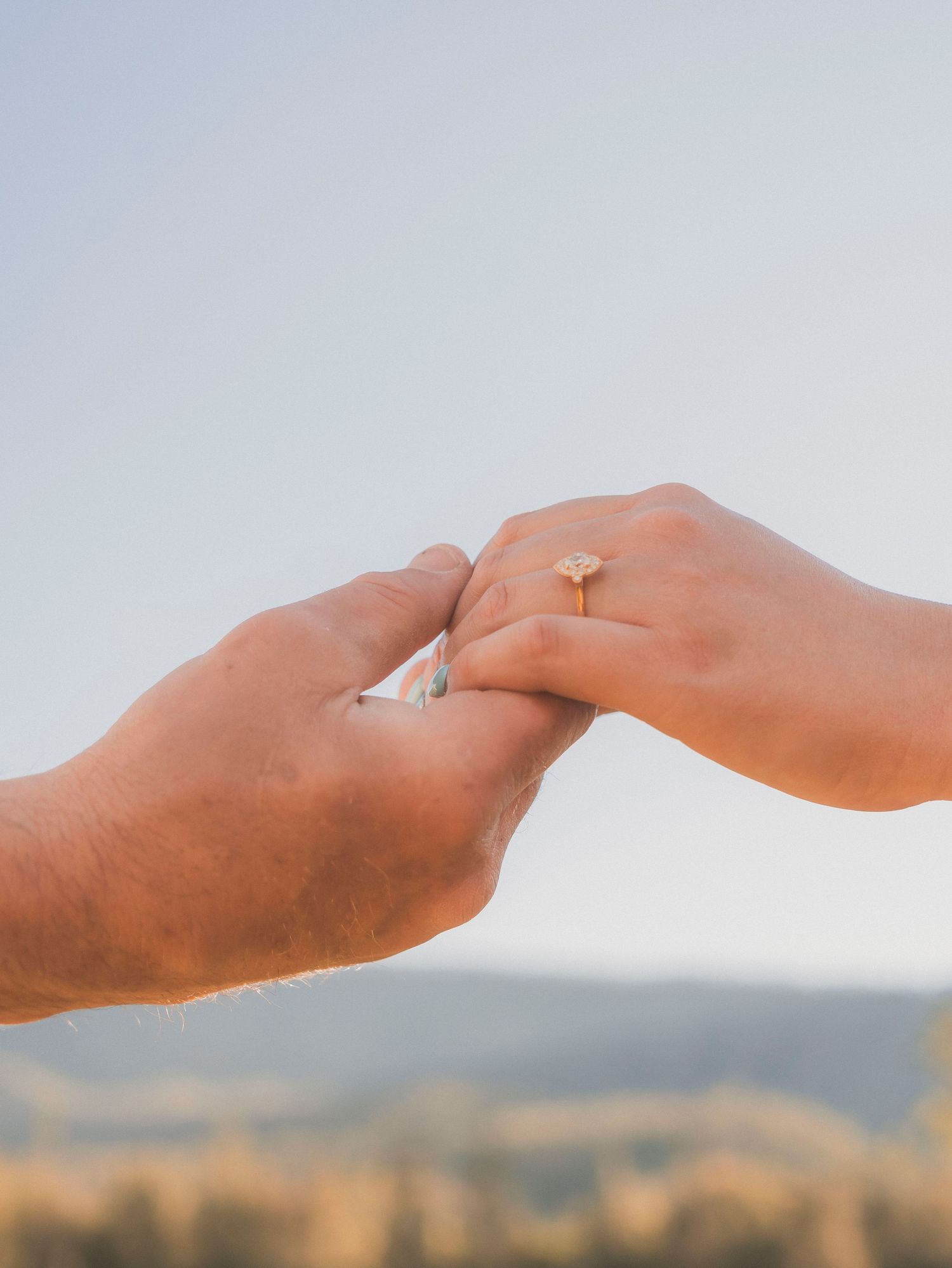 proposal and engagement session in the lockyer valley photographed by Shae Imagery at golden hour - free engagement photos included