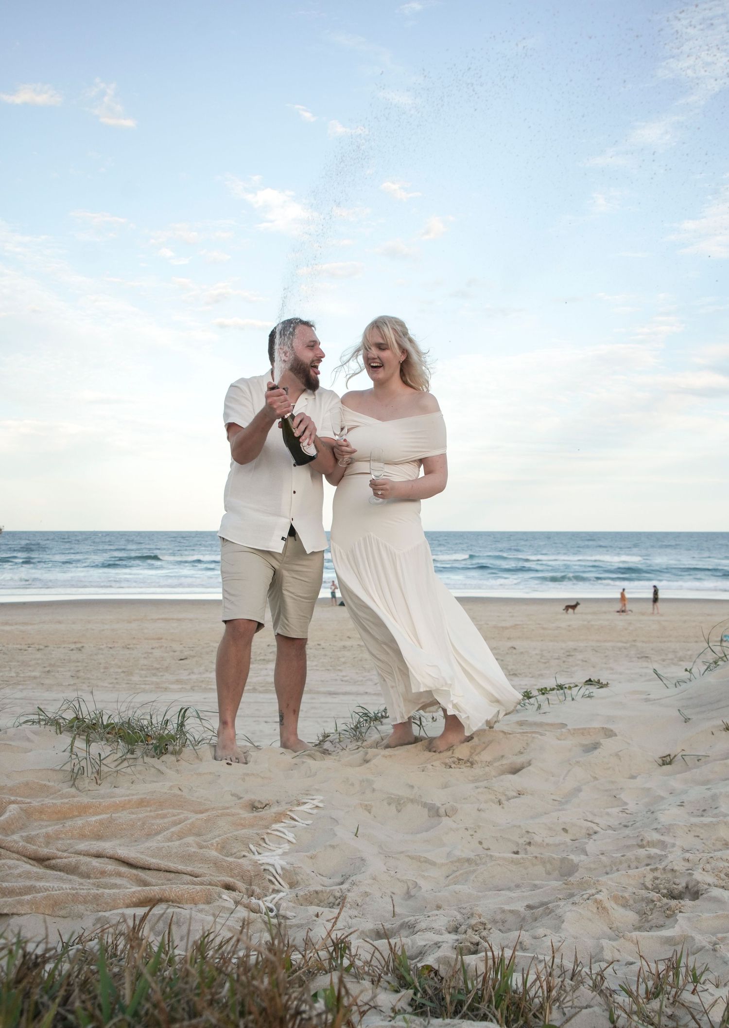 Champagne spray proposal, photography images by Shae Imagery lochia Valley, Toowoomba, Ipswich, Brisbane Southeast Queensland proposal