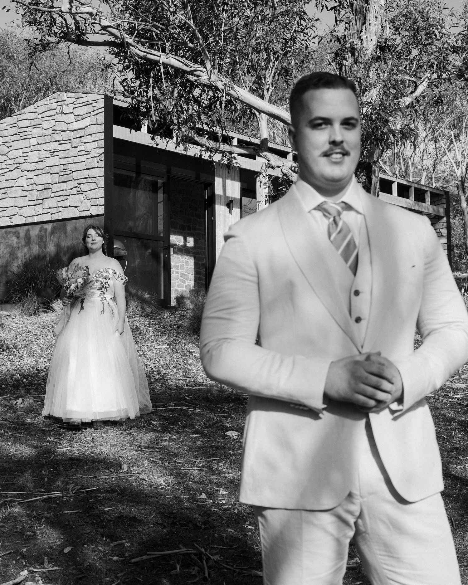 Snow ceremony at Dead Horse Gap, Snowy Mountains, photographed by Lockyer Valley wedding and elopement photographer.