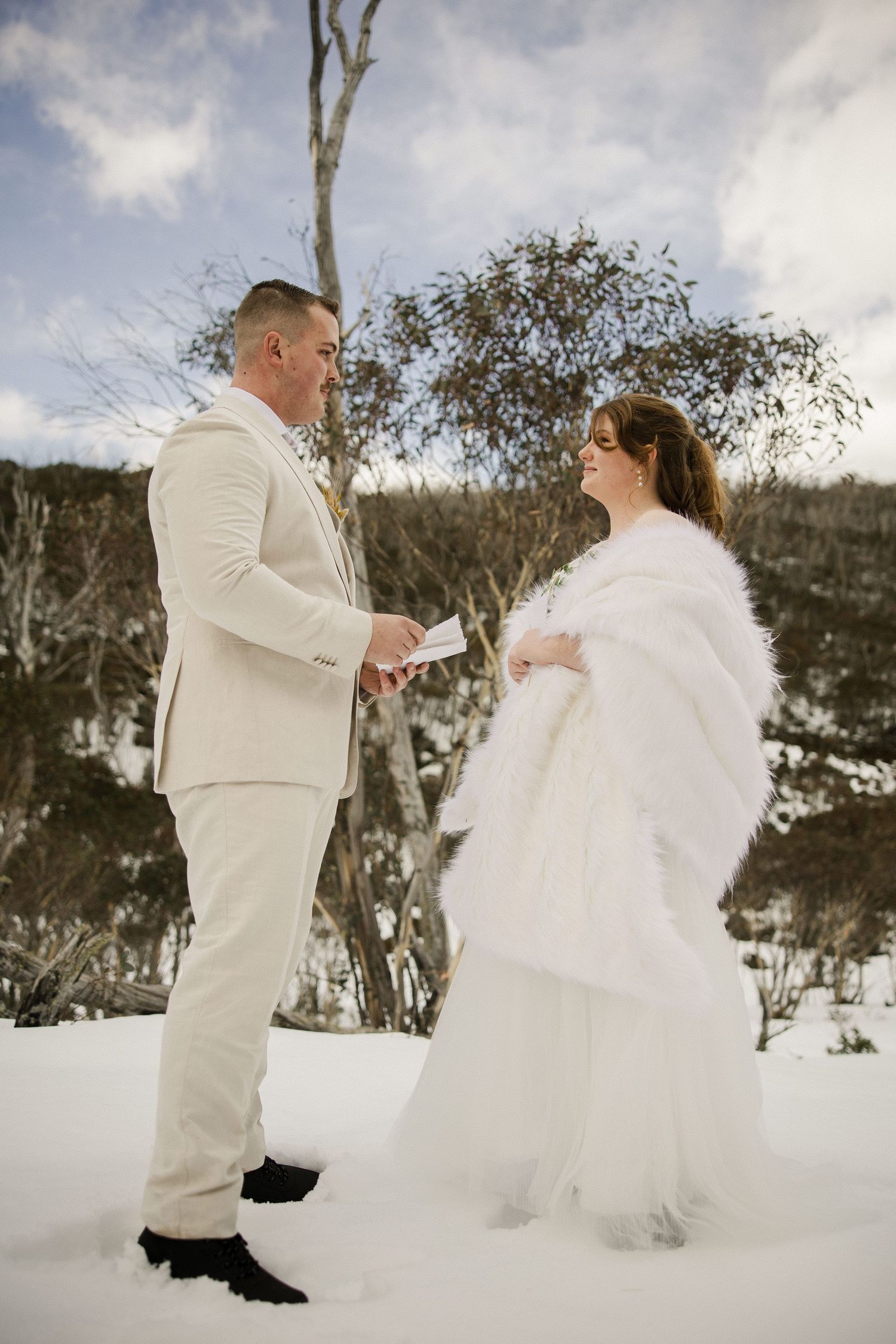 Destination Snowy Mountains elopement at Dead Horse Gap by South East Queensland wedding and elopement photographer.