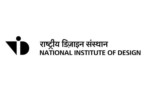 National Institute of Design logo with Hindi text and minimalist black NID monogram symbol.