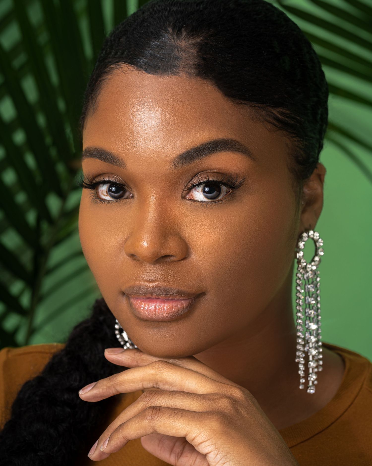 Modern beauty headshot for personal branding captured in Marietta