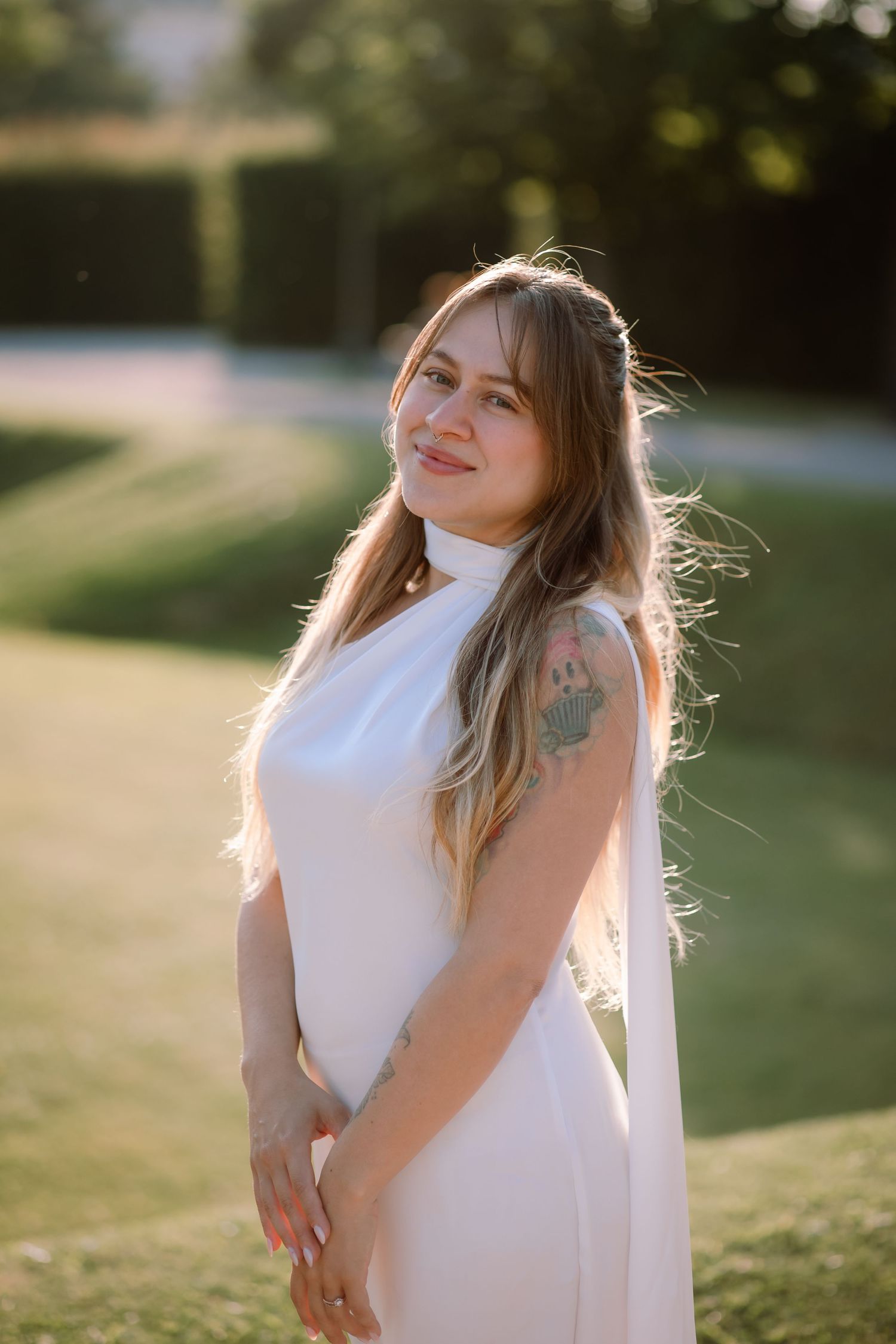 Portrait photoshoot at Belvedere Palace in Vienna