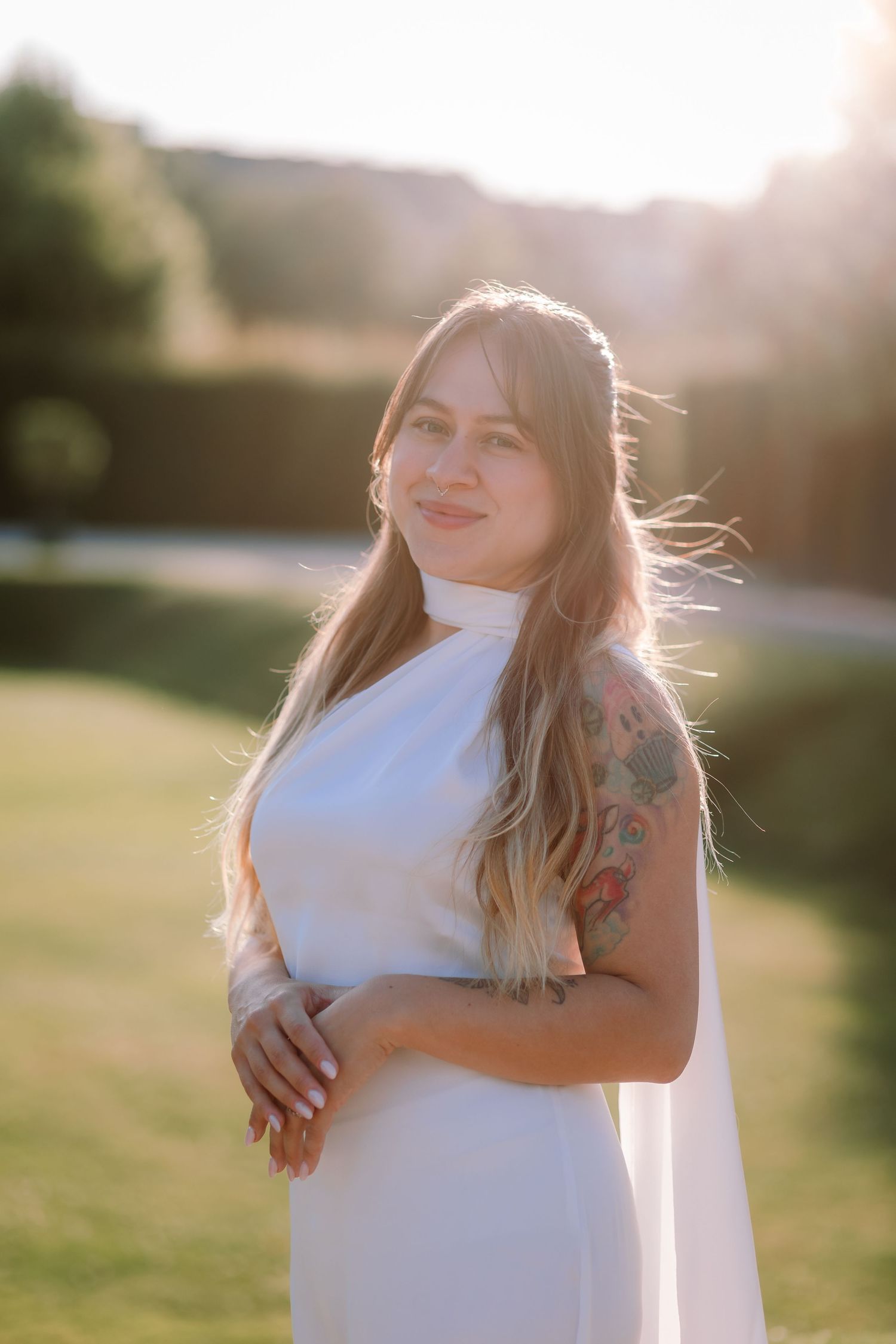 Portrait photoshoot at Belvedere Palace in Vienna