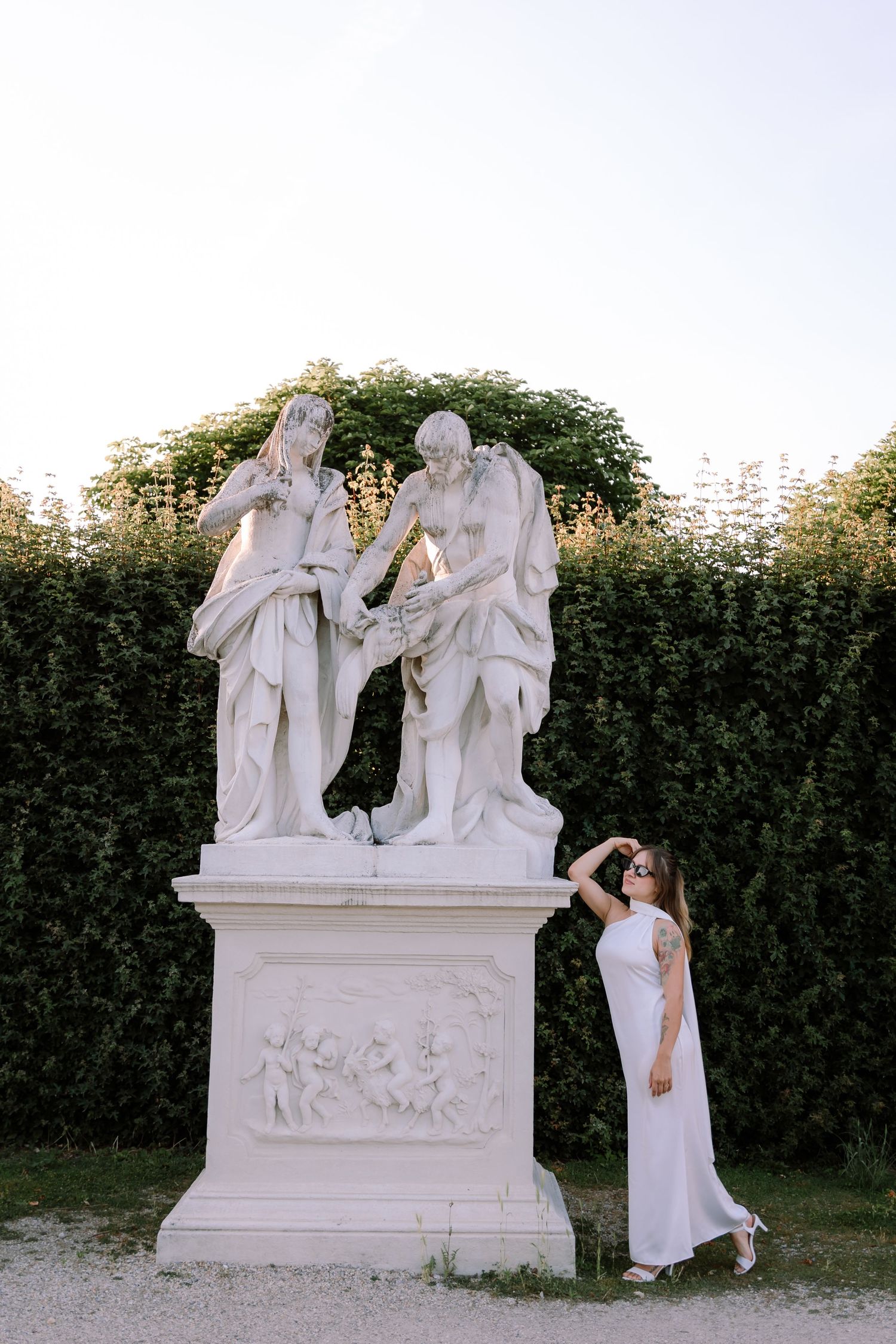 Portrait photoshoot at Belvedere Palace in Vienna