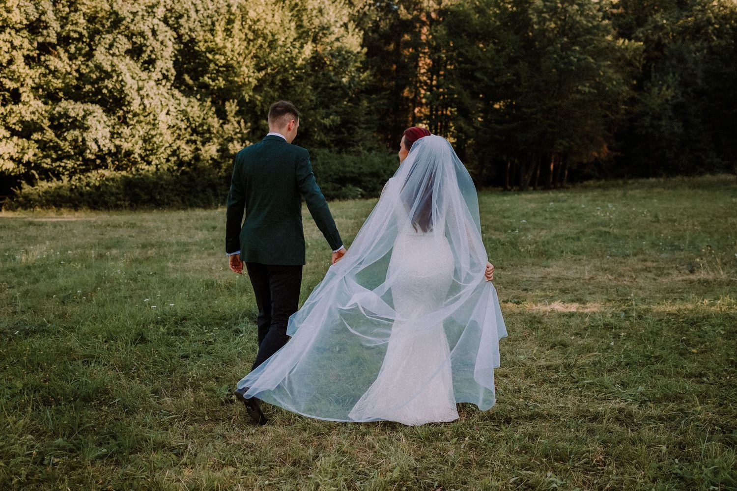 Bride and groom in Vienna