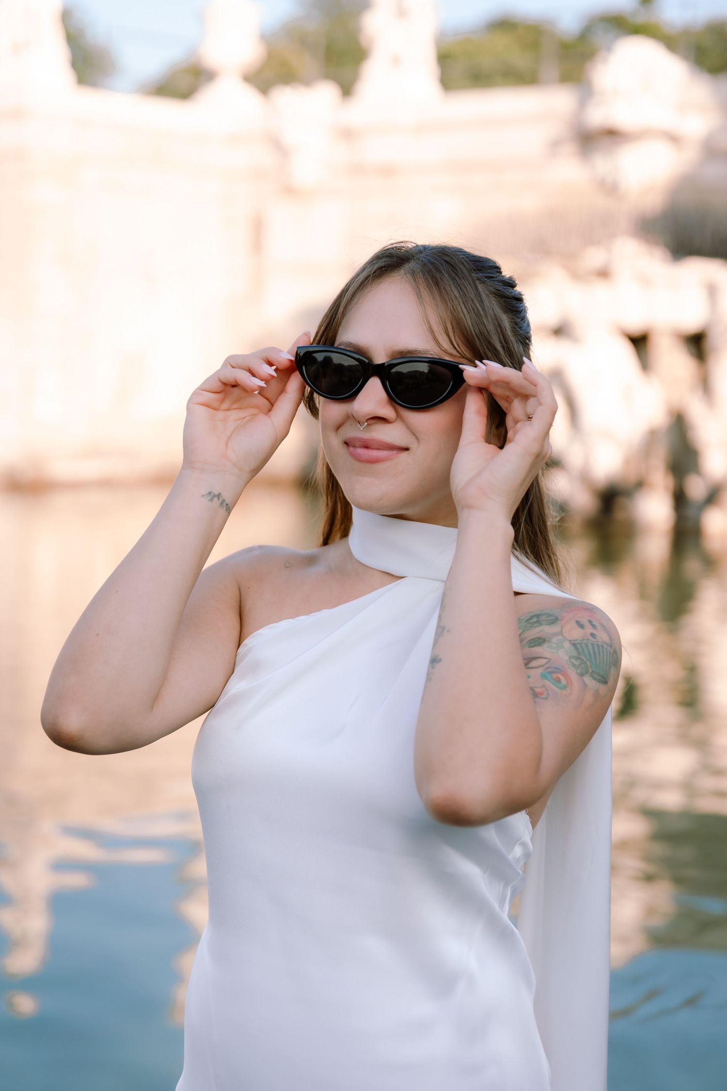 Portrait photoshoot at Belvedere Palace in Vienna