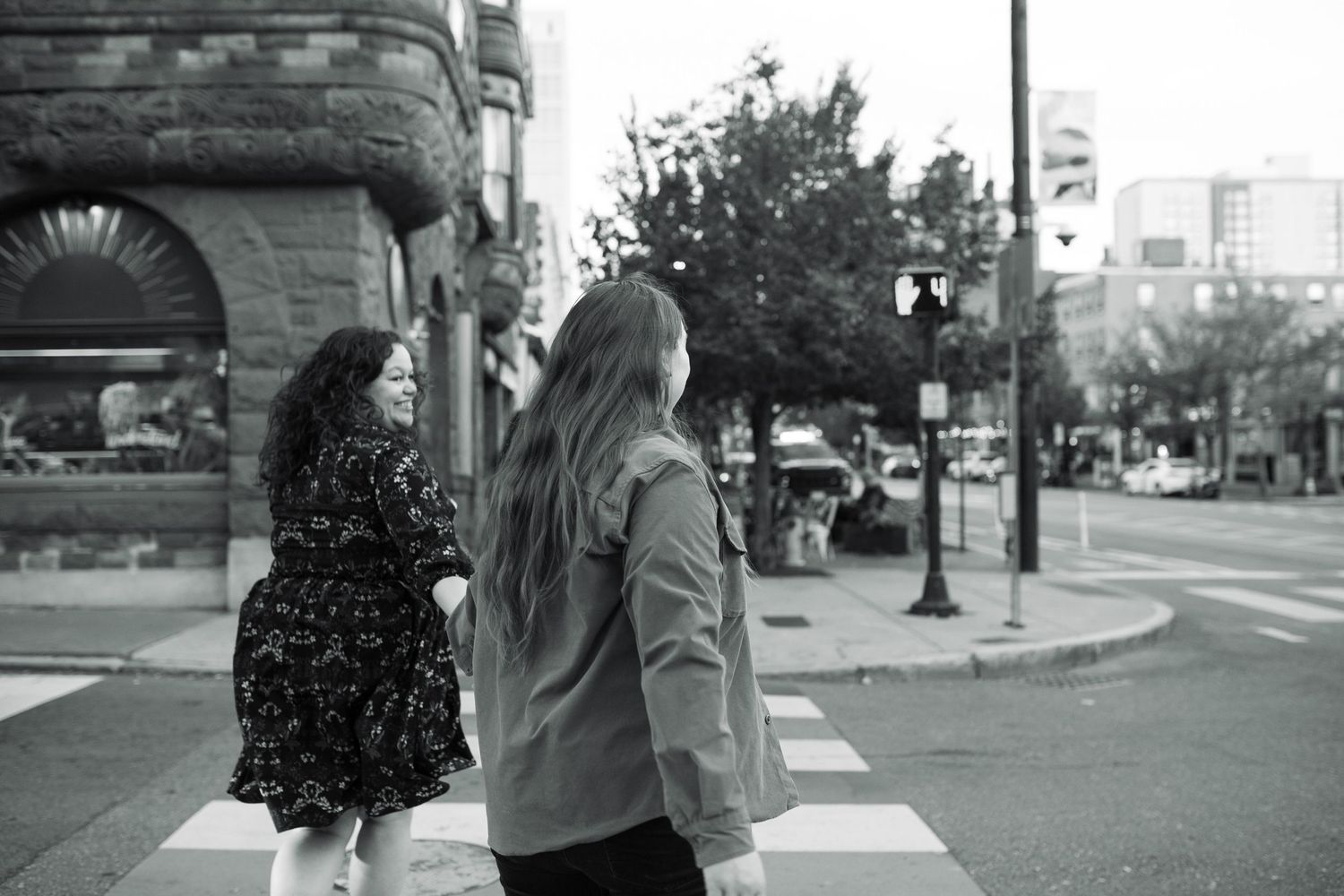 A cozy fall photo session with two women in love in Cambridge, MA.