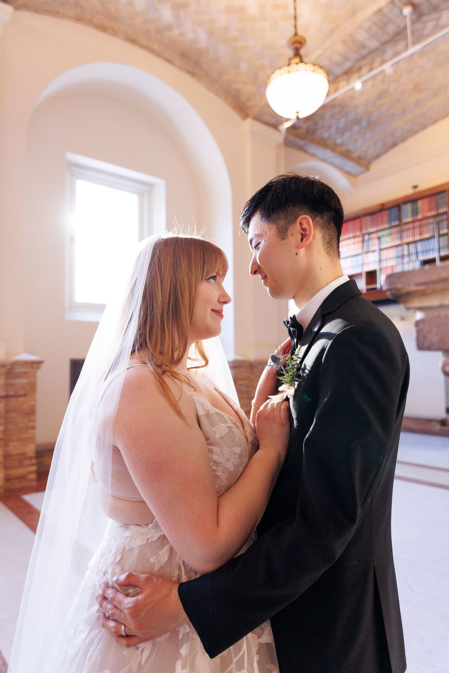 BPL Monday ceremony in the Guastavino Room featuring historic architecture and an intentional 12-person guest list.