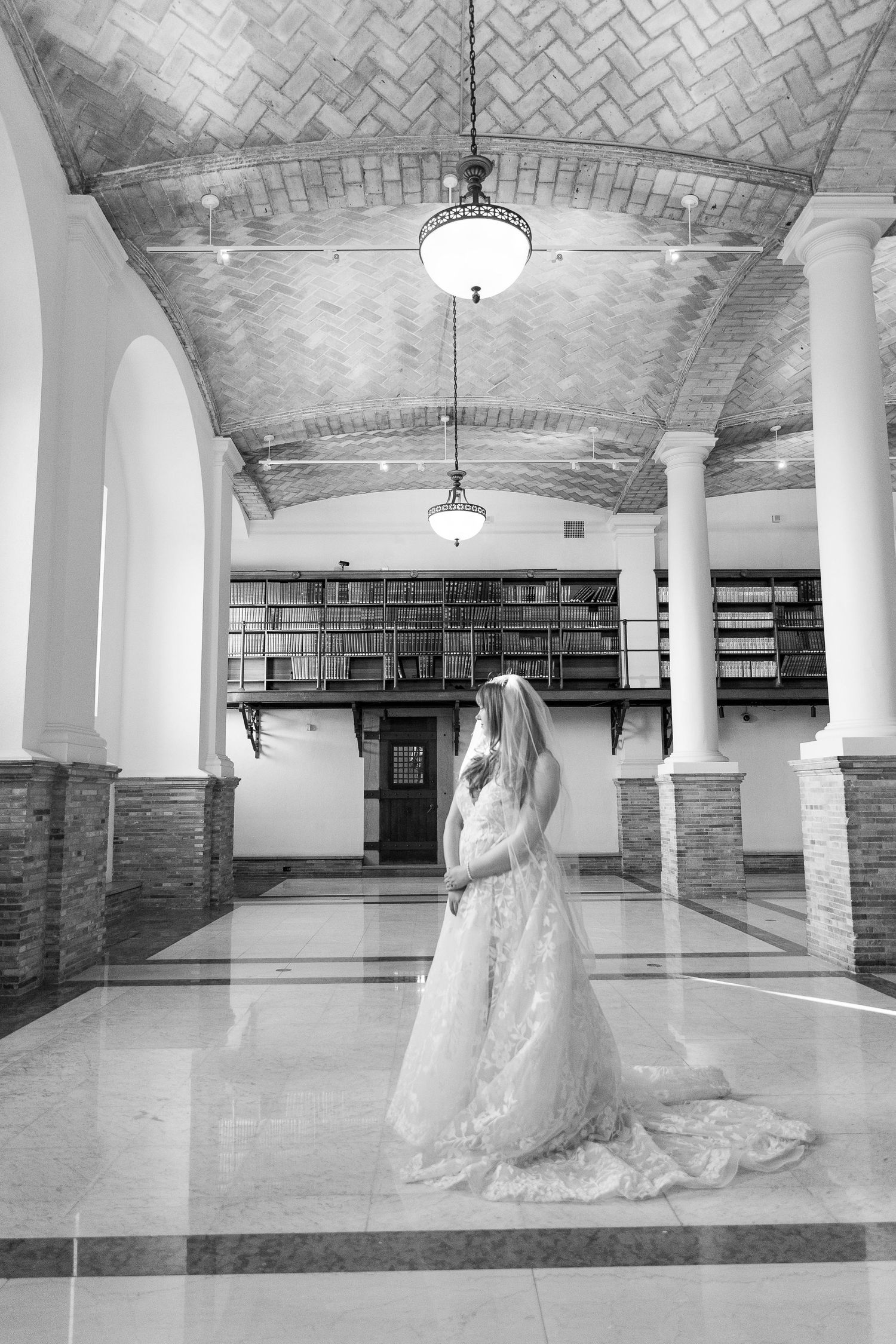 BPL Monday ceremony in the Guastavino Room featuring historic architecture and an intentional 12-person guest list.