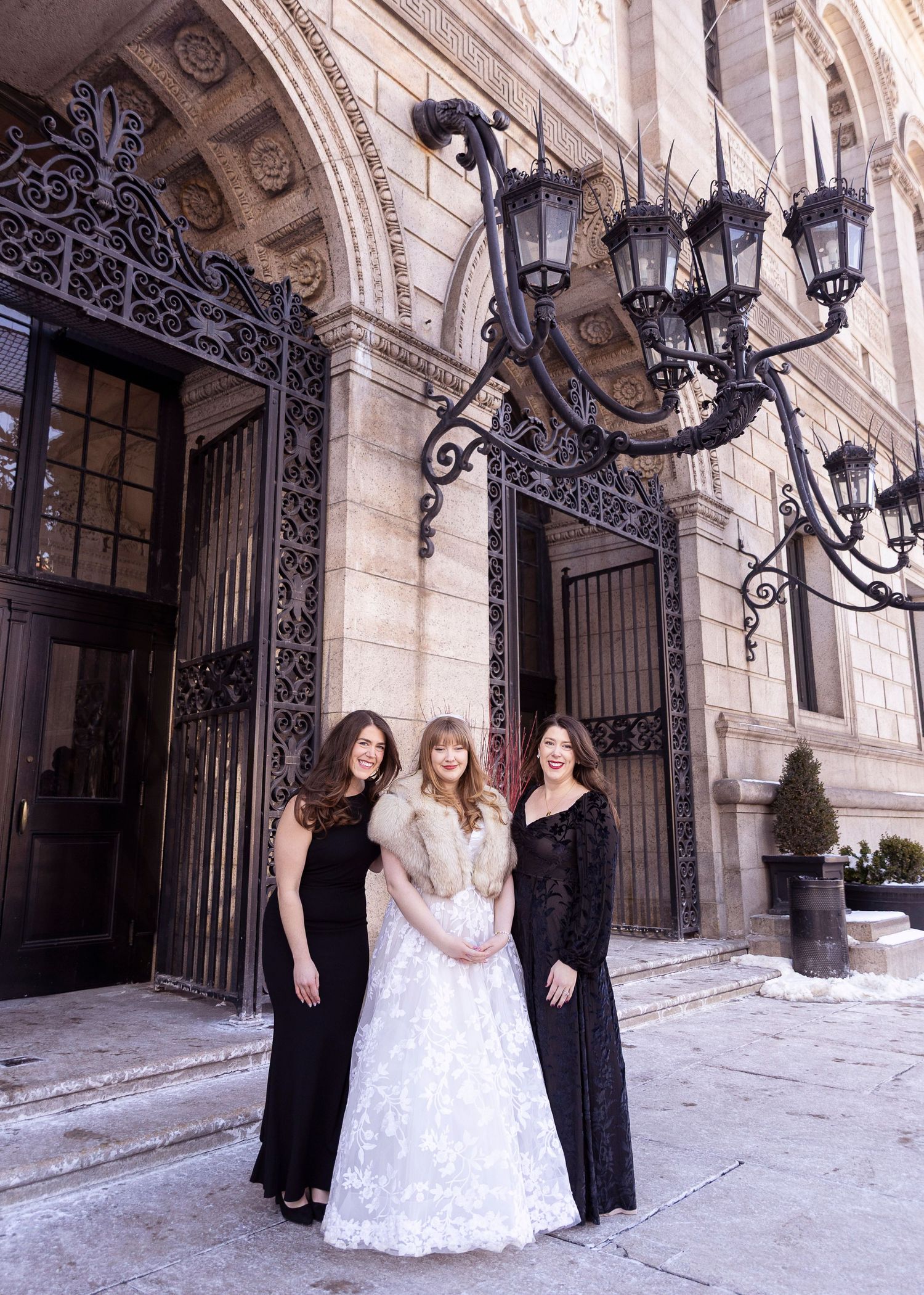 Documentary wedding photography at Boston Public Library Guastavino Room