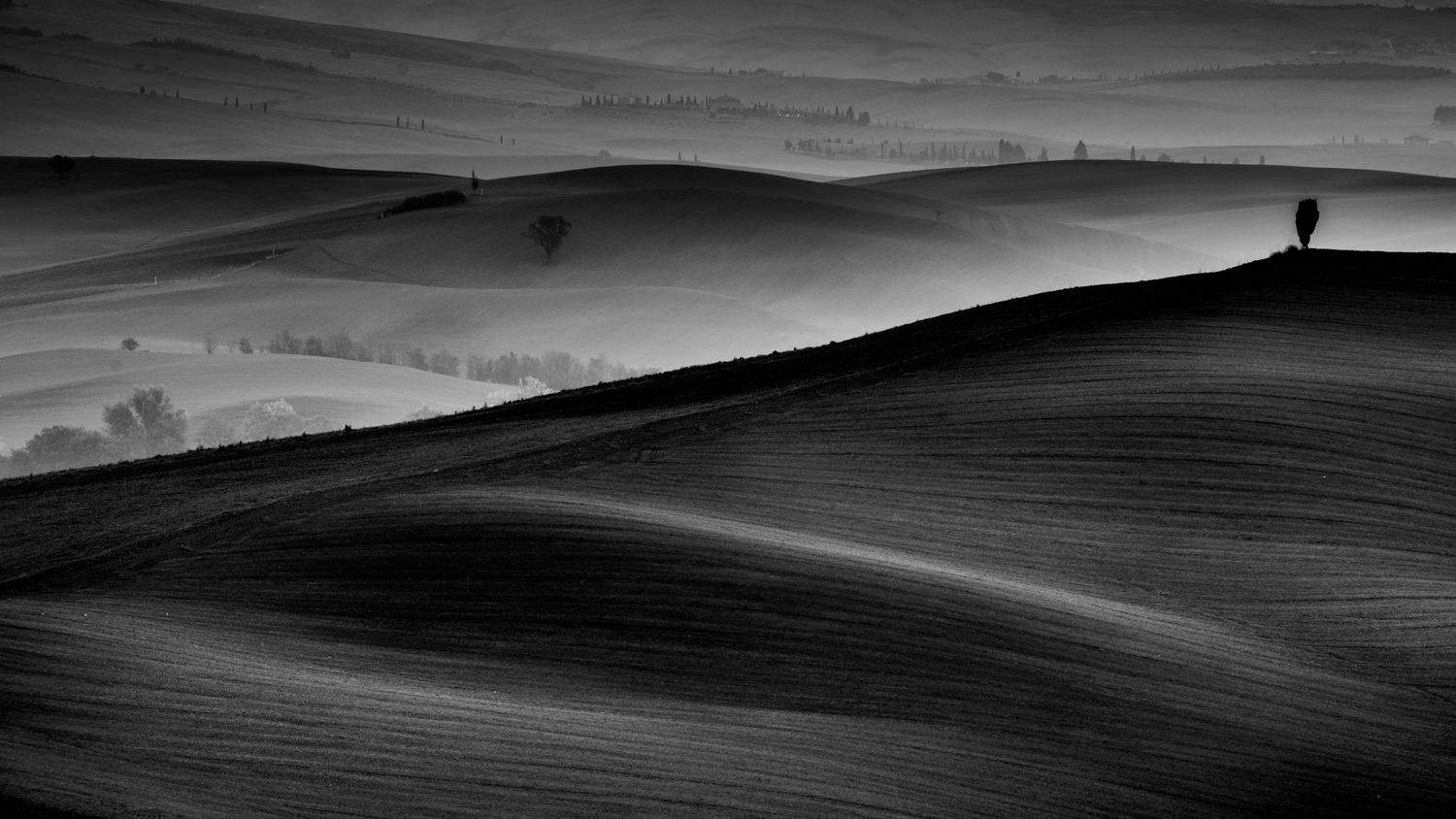 fotografie michal schneider foto photo photography italy italie toskansko toskánsko tuscany black and white light světlo západ cesta cena