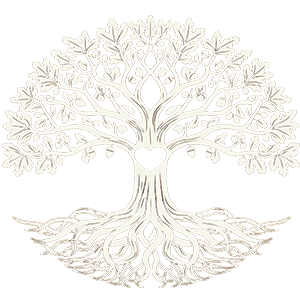Logo Éric Filliat Photographe : Arbre de vie symbolisant les racines de la tribu, du lien familial et de la connexion animale en Auvergne.