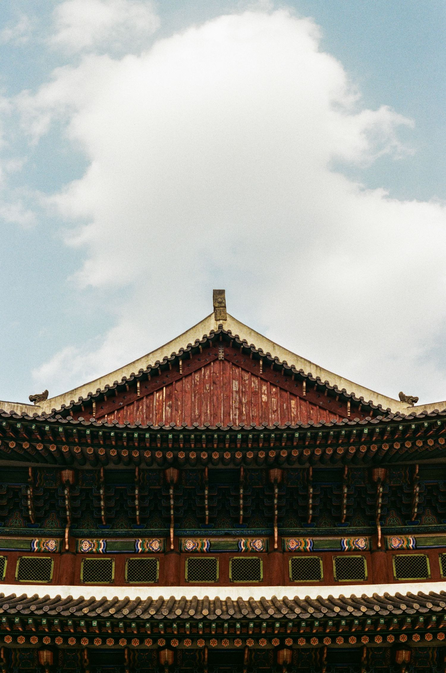 35mm film photo at the Gyeongbokgung Palace in Seoul, South Korea