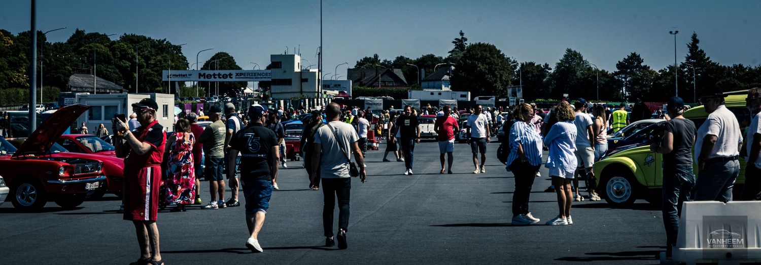 A panoramic collage showing city streets, pedestrians walking, and urban architecture on a sunny day.
