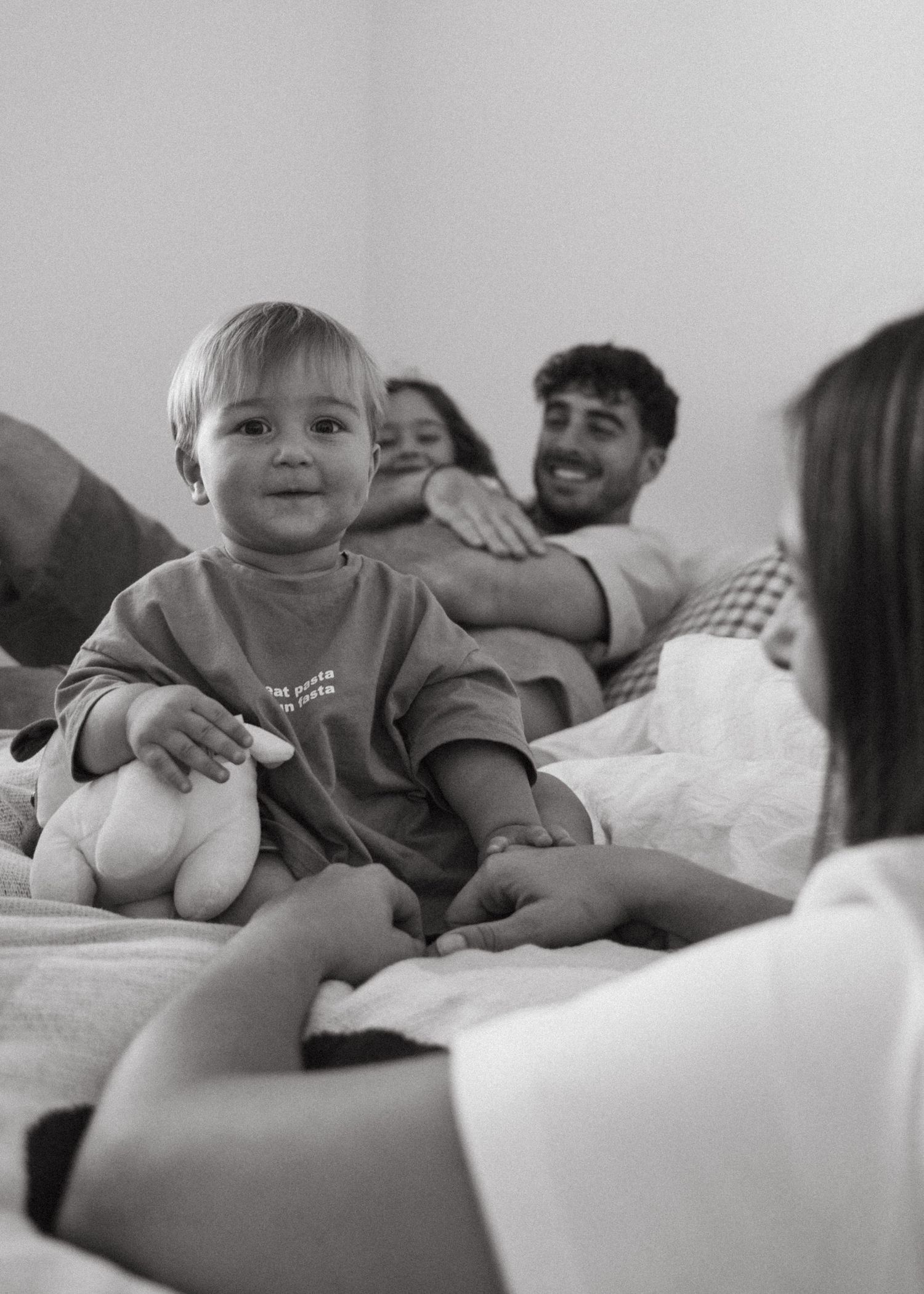 A bright and colourful family photoshoot at home in Adelaide. Full of chaos and fun.