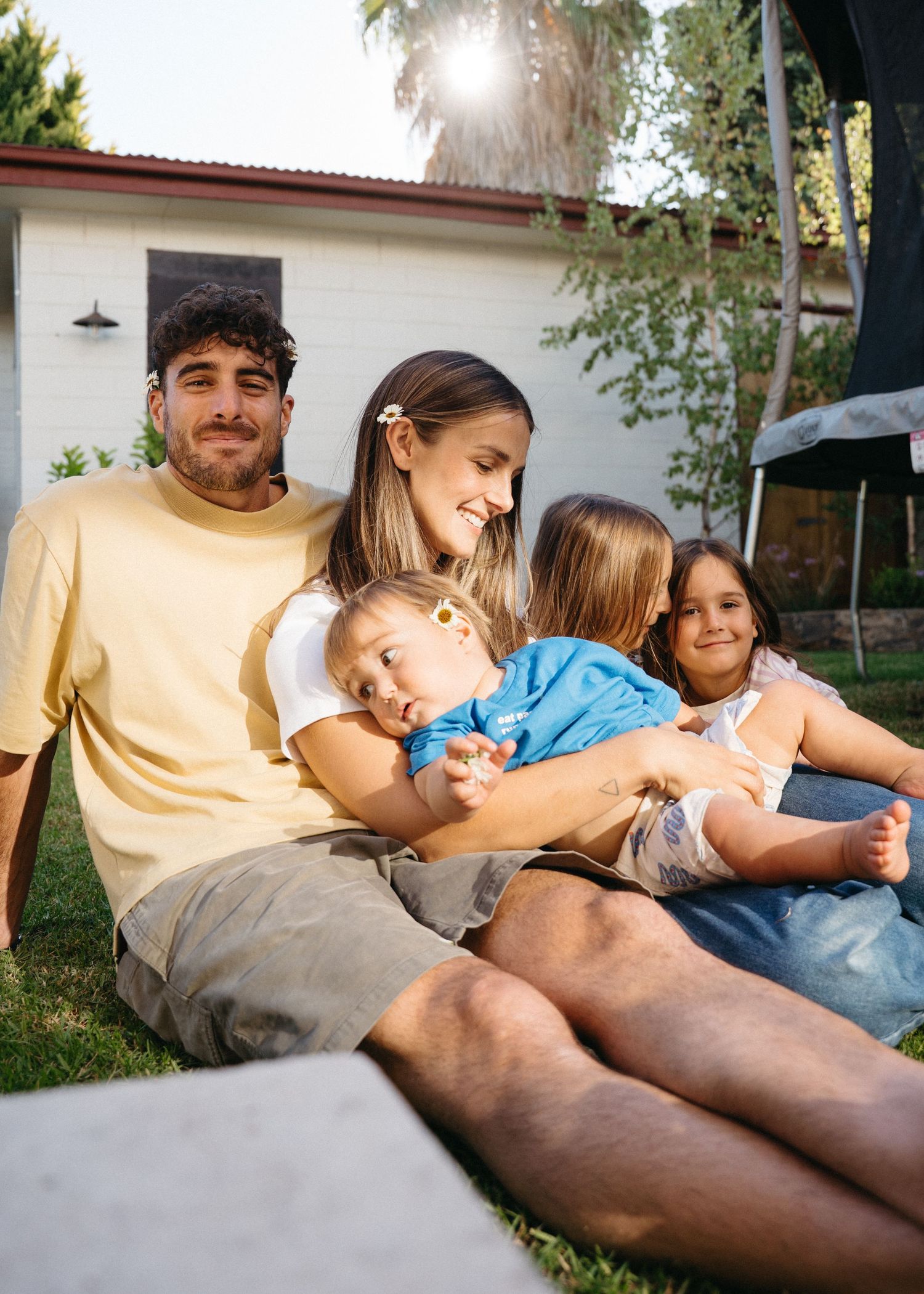 A bright and colourful family photoshoot at home in Adelaide. Full of chaos and fun.