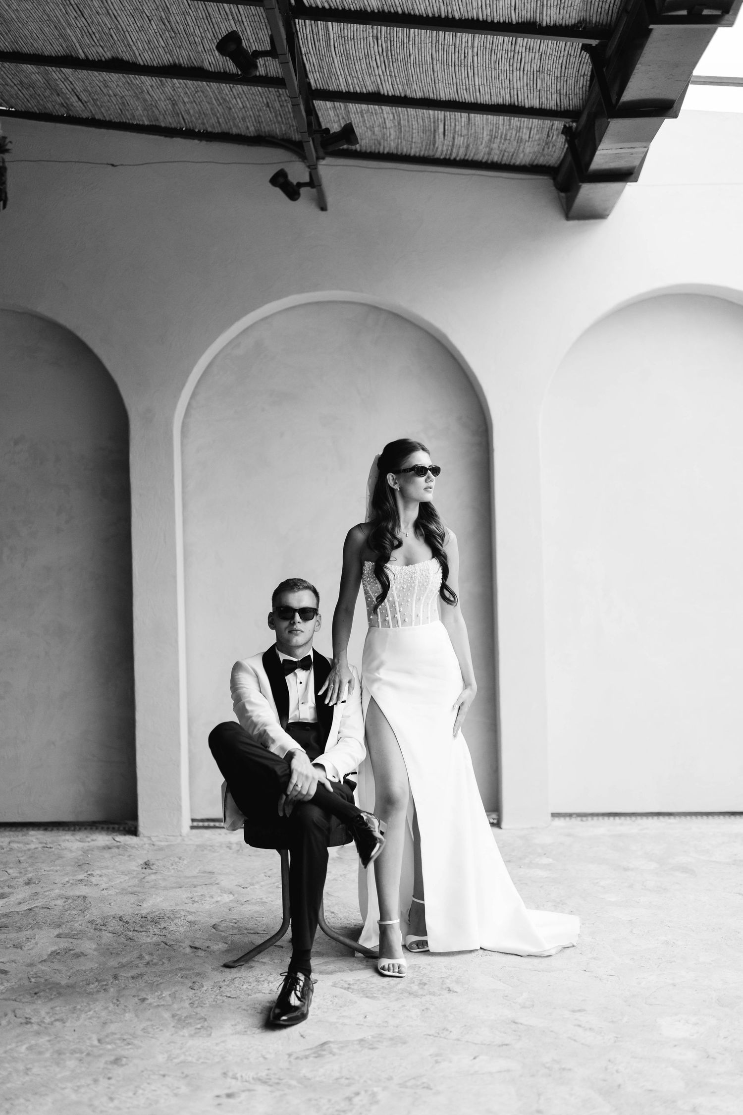 elegant wedding photography couple portrait