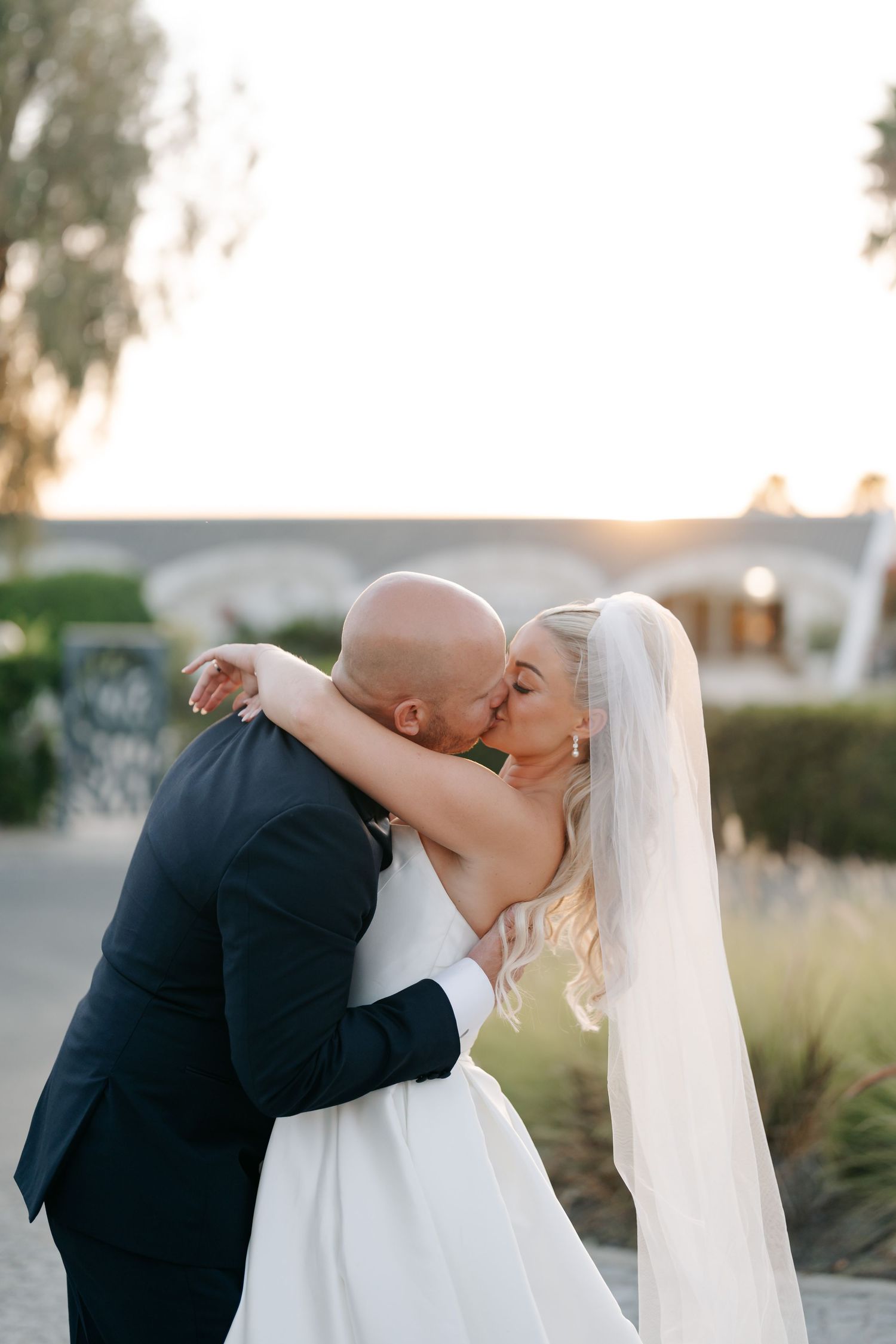 elegant couple portrait wedding