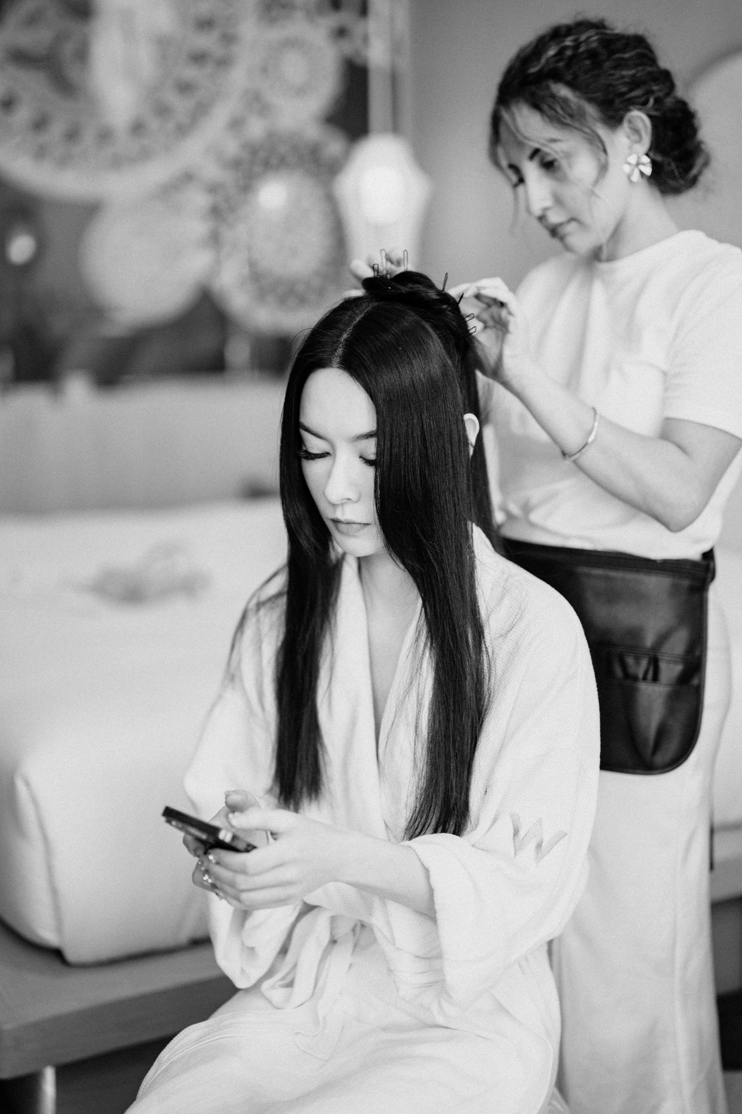 bride candid portrait wedding