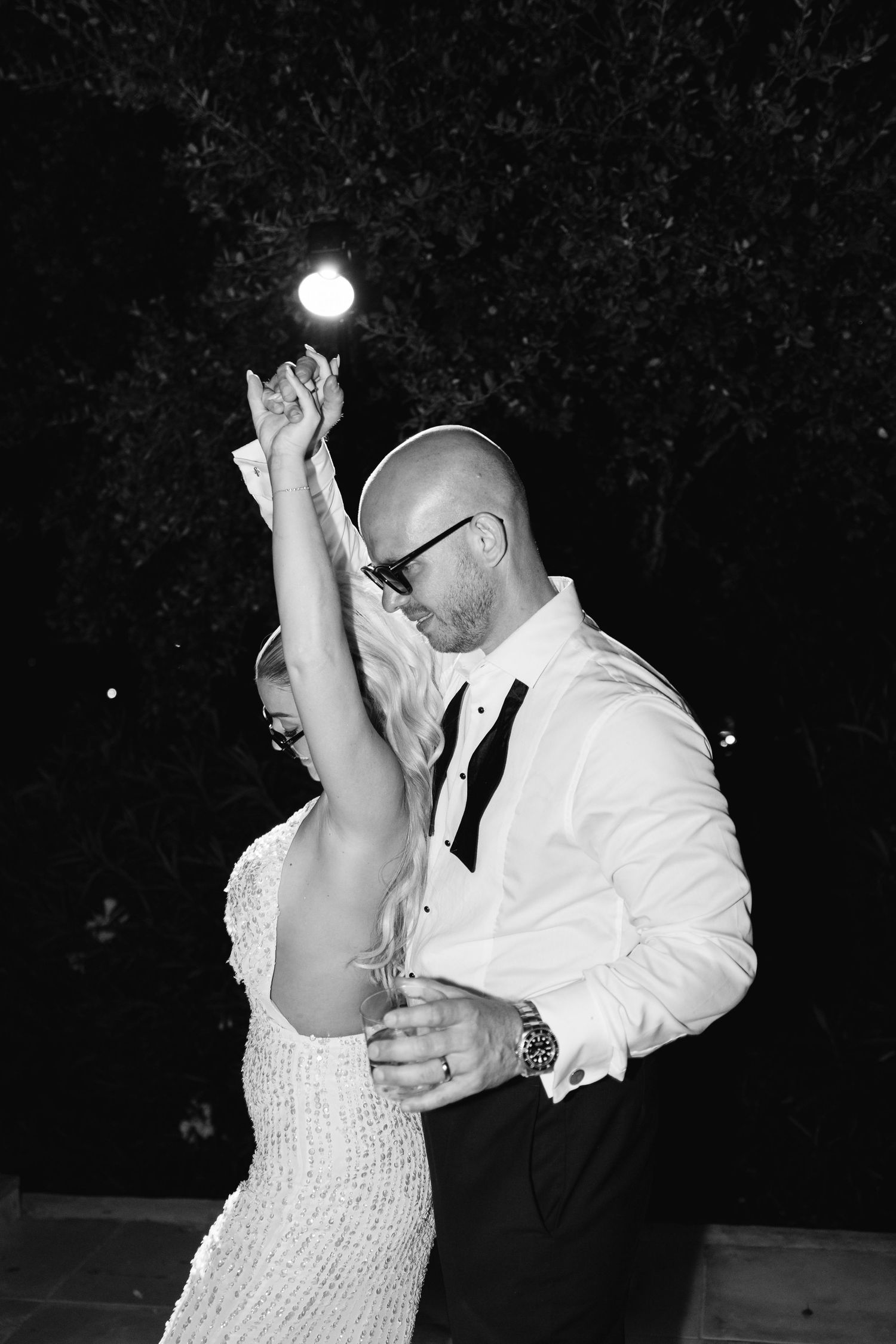 groom dancing wedding