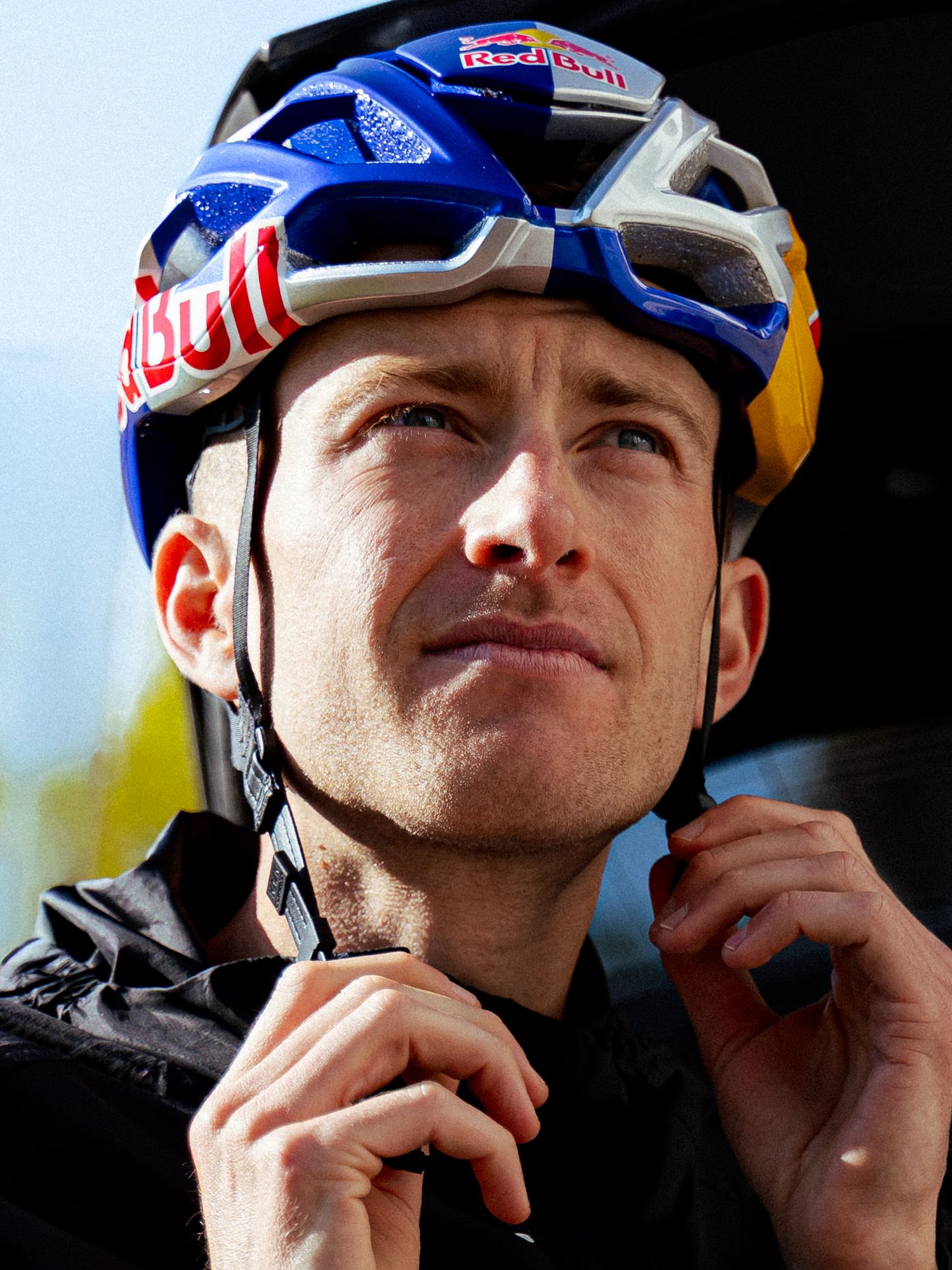 Rémi Bonnet, captured by Fabiano Mancesti for Red Bull, during his vertical kilometre ascent world record in Fully, Valais in 2025