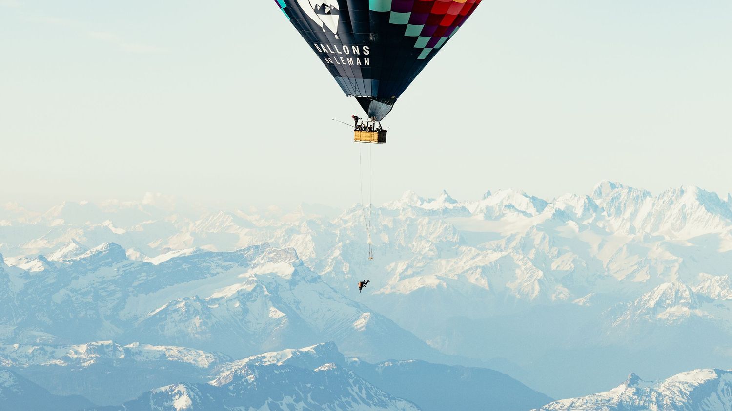 Julien Roux jumping from his 