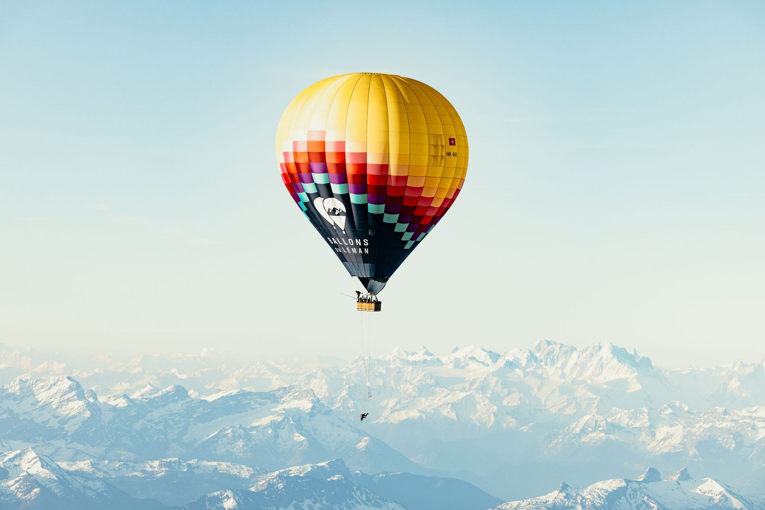 Julien Roux jumping from his 