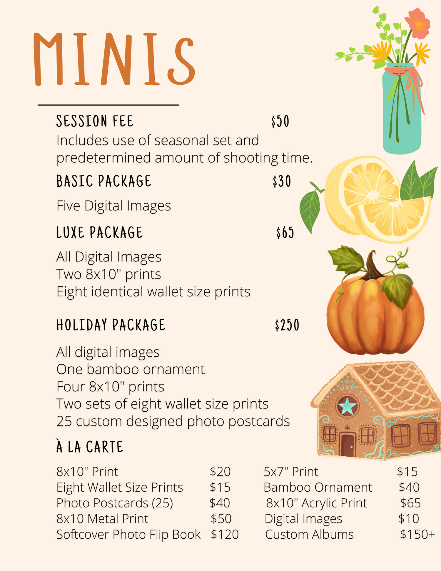 Minis pricing and details