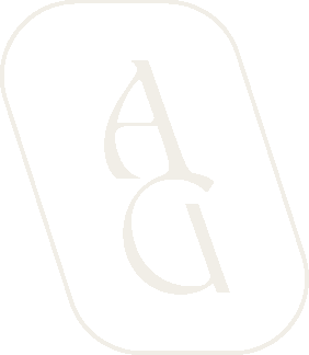 White stylized letters 'A' inside a rounded rectangular outline on a black background.