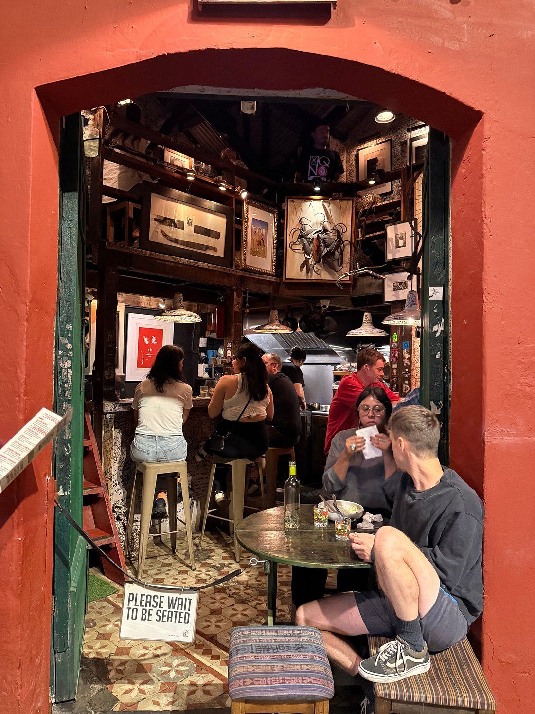 Cozy bar entrance with 