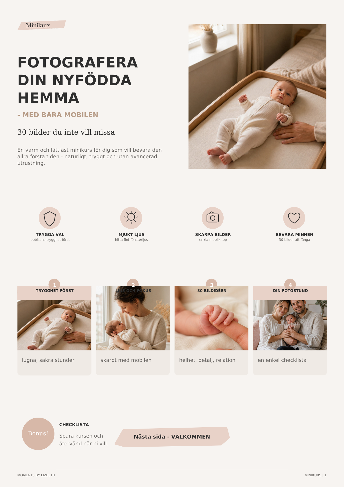 Digital kurs moments by lizbeth