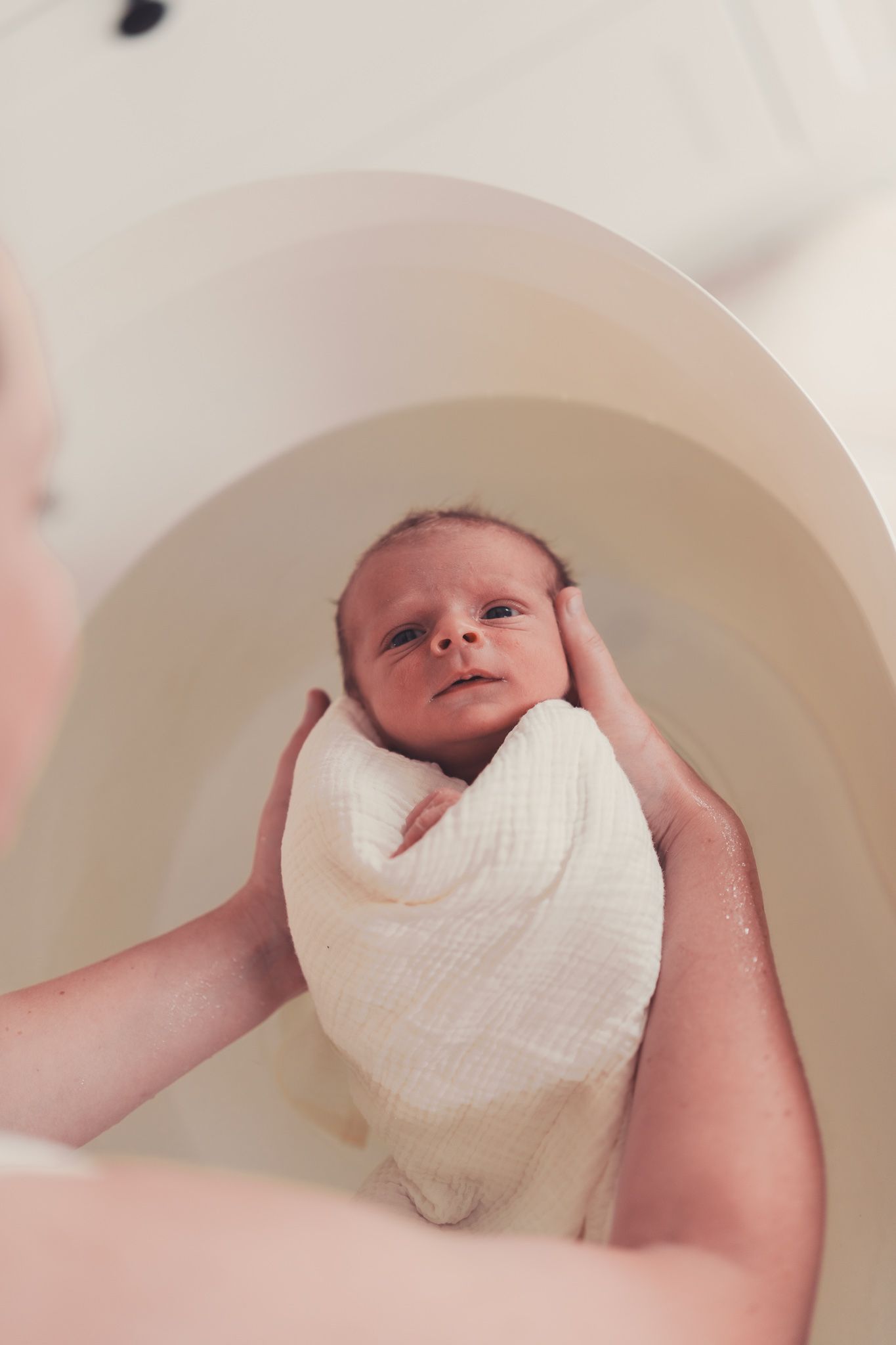 Bain relaxant pour nouveau né
