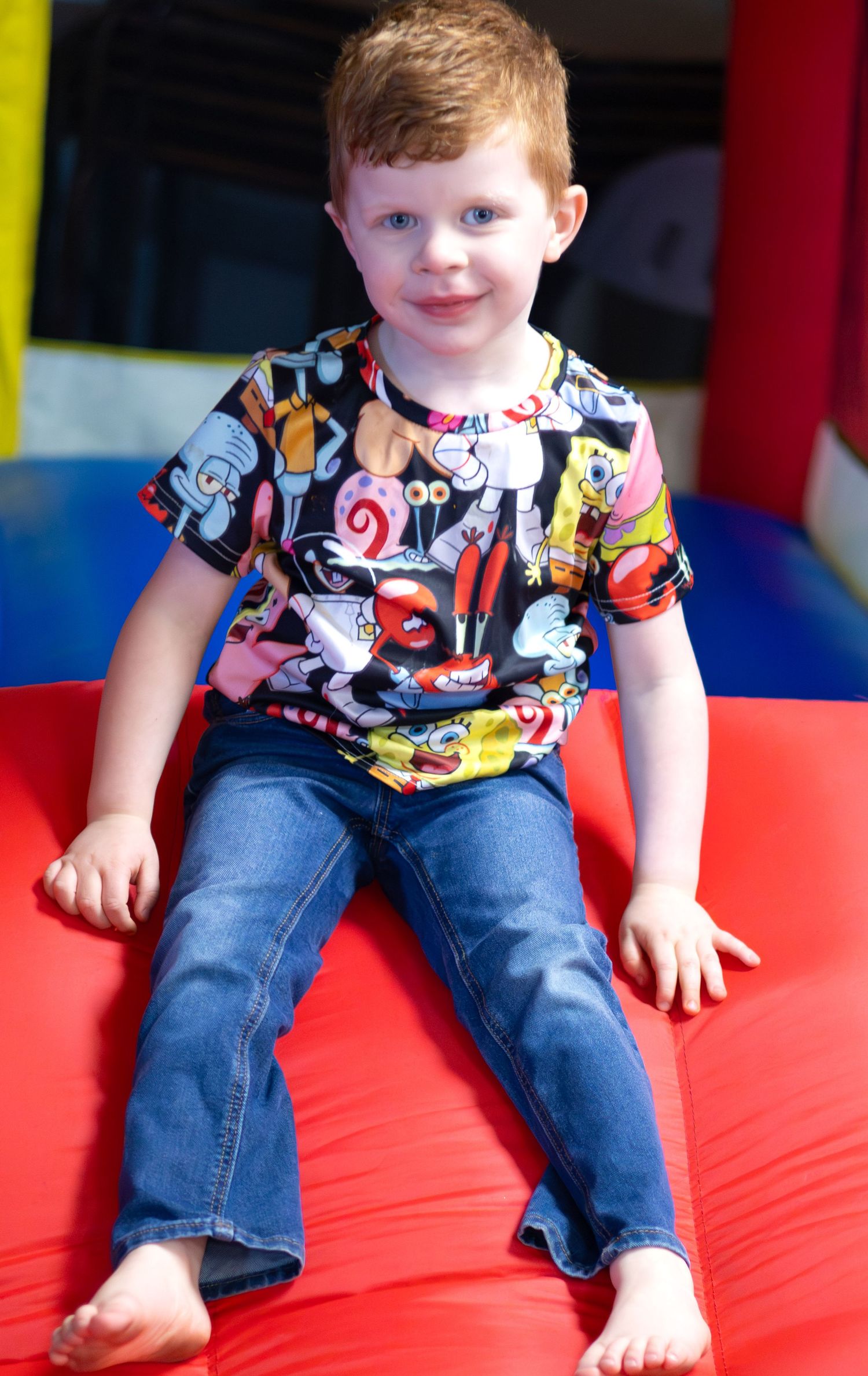 little boy portrait at birthday