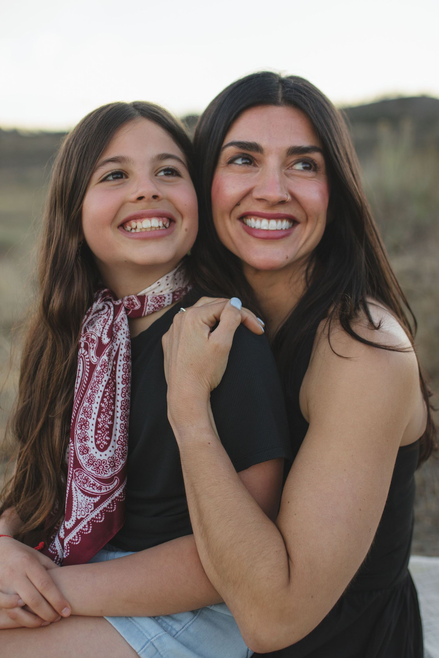 Elegant motherhood portrait with soft natural light