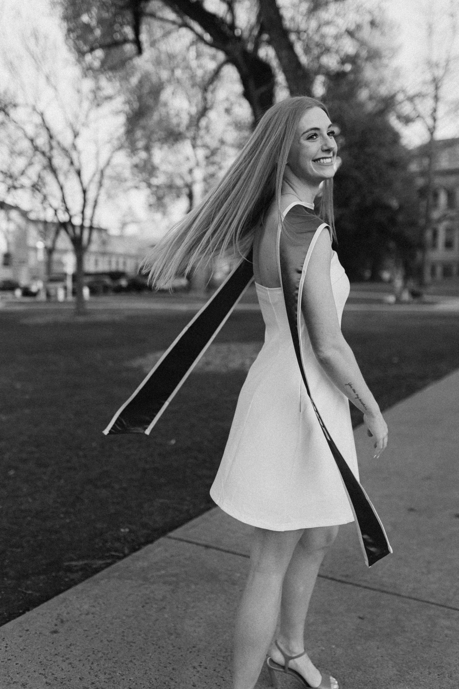 Lifestyle-inspired senior photos during golden hour in Fort Collins
