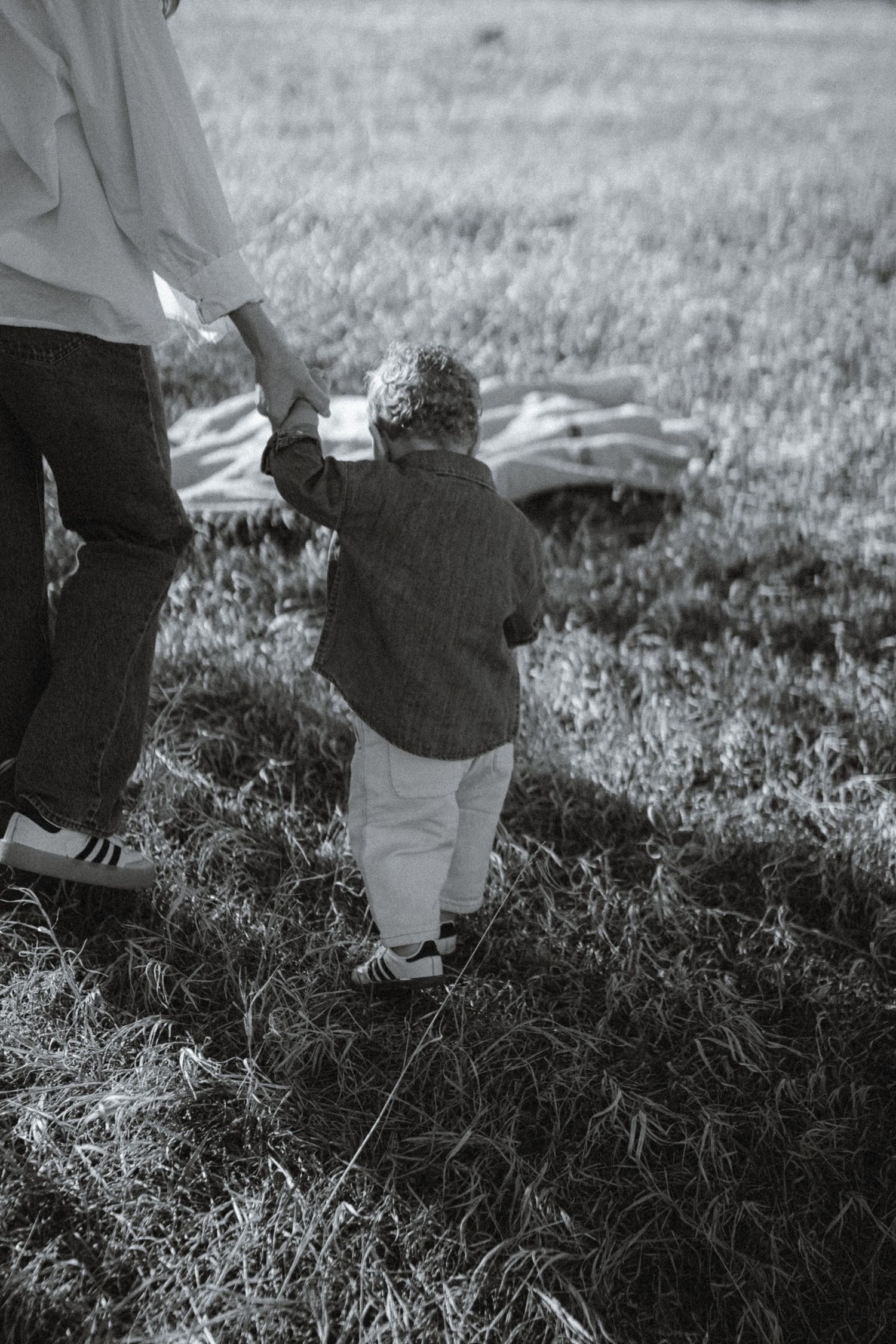 Tender motherhood portrait with mother and toddler in Colorado