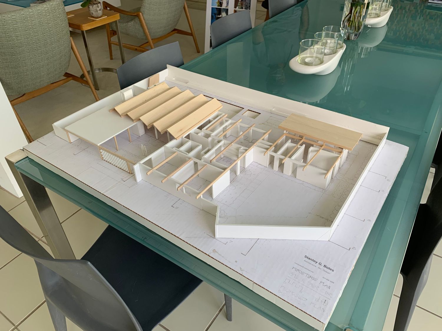 an architectural model of the renovation plan