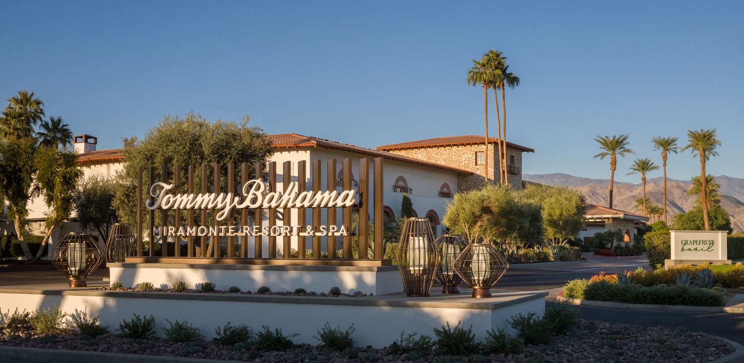 Signage of the Tommy Bahama Miramonte Hotel Resort and Spa