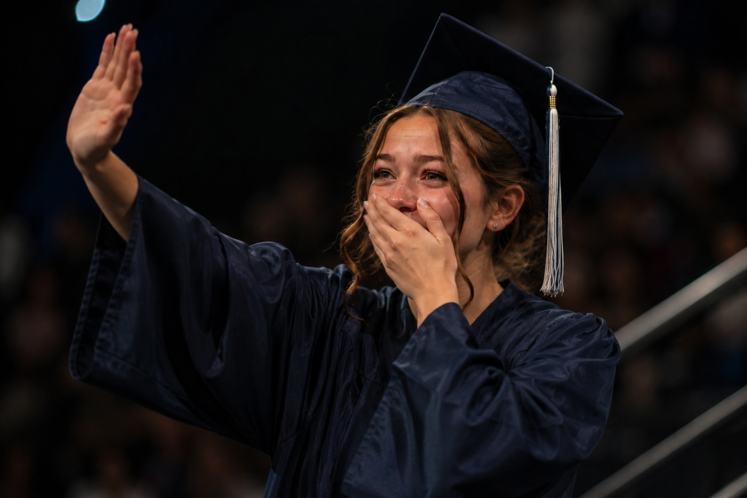 Emotional graduation ceremony moment captured by Tyson Sawchuk Photography in Chilliwack and the Fraser Valley.